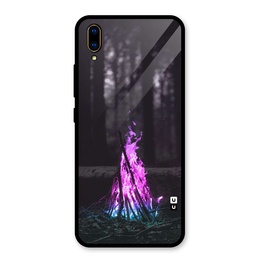Wild Fire Glass Back Case for Vivo V11 Pro