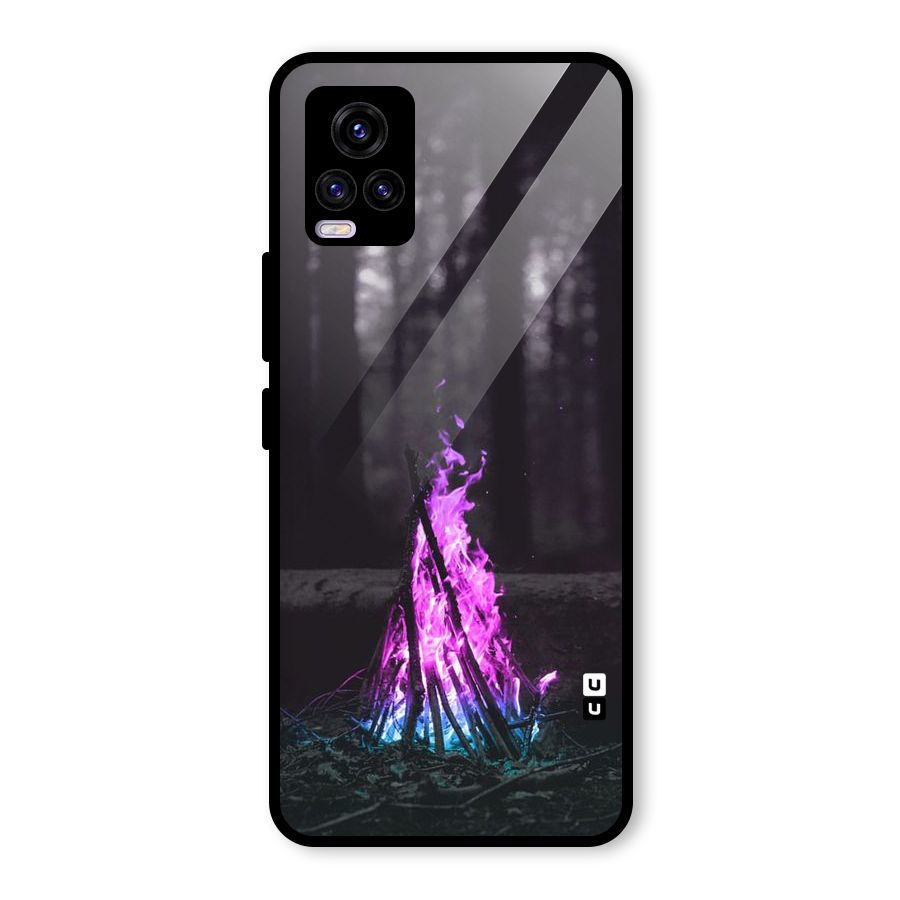 Wild Fire Glass Back Case for Vivo V20 2021