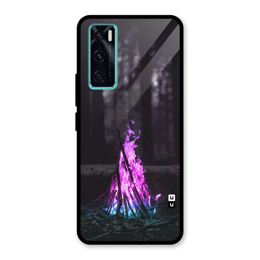 Wild Fire Glass Back Case for Vivo V20 SE