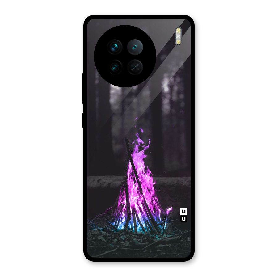 Wild Fire Glass Back Case for Vivo X90