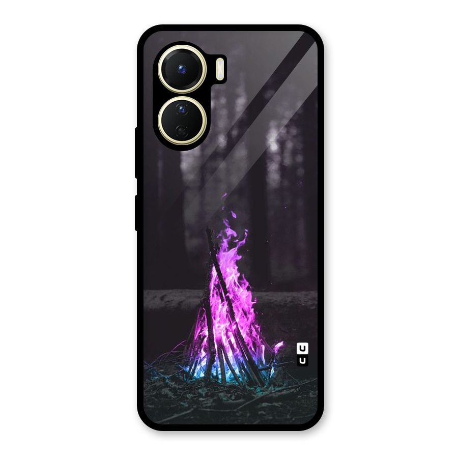 Wild Fire Glass Back Case for Vivo Y16