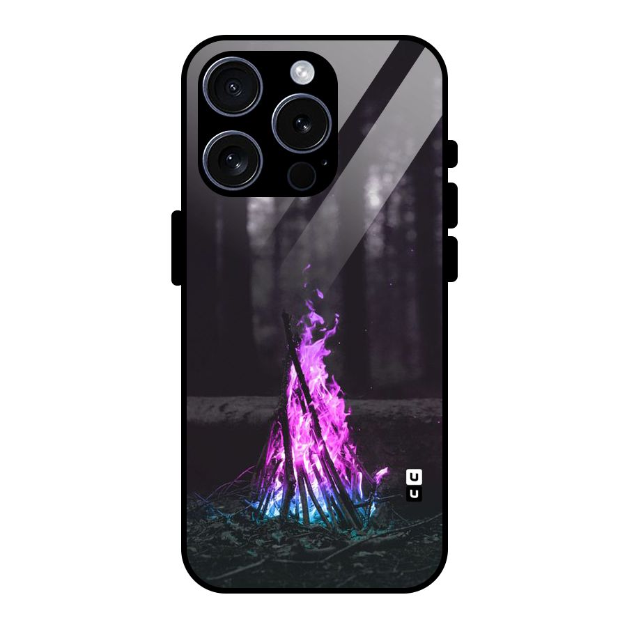 Wild Fire Glass Back Case for iPhone 15 Pro