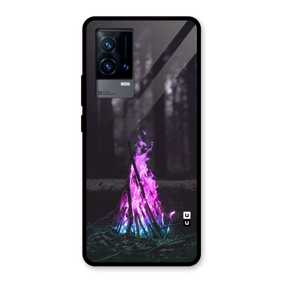 Wild Fire Glass Back Case for iQOO 9 5G