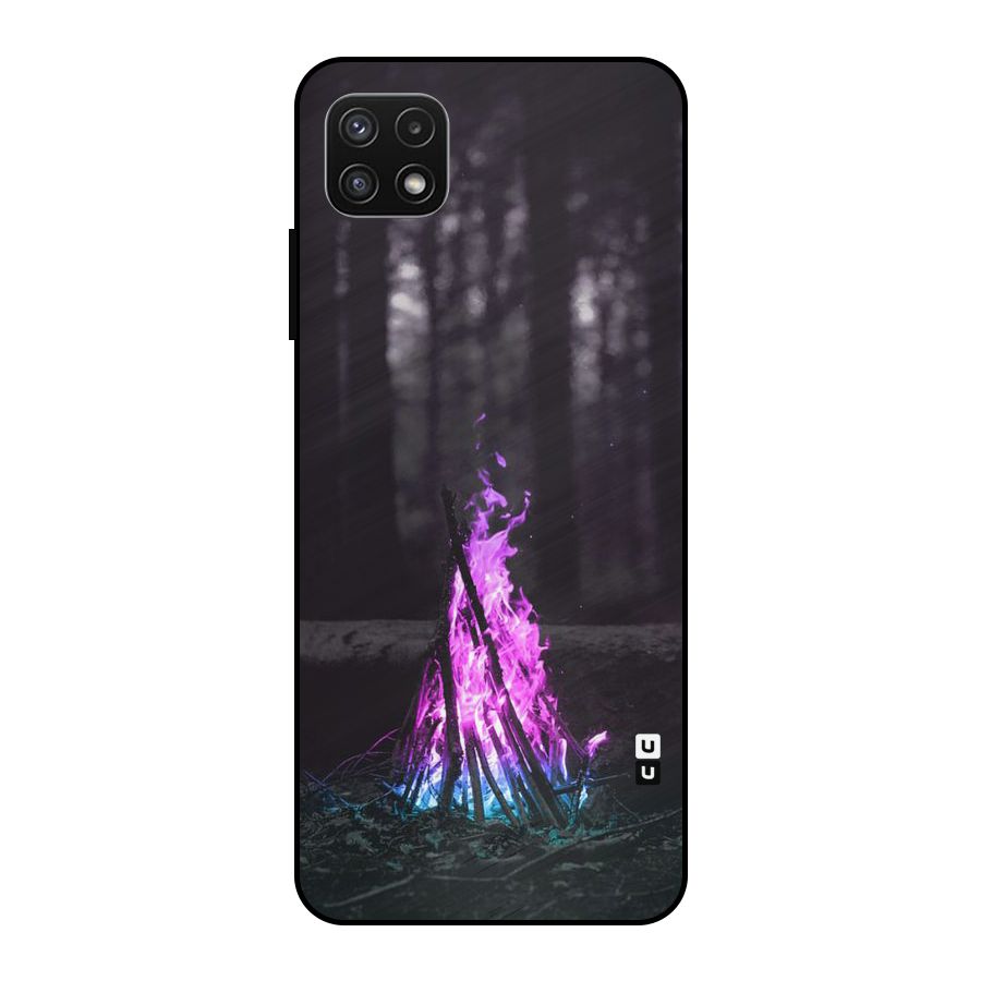 Wild Fire Metal Back Case for Galaxy A22 5G