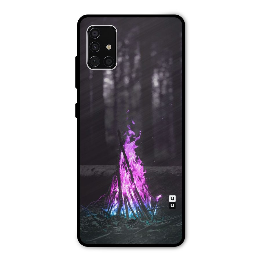 Wild Fire Metal Back Case for Galaxy A51