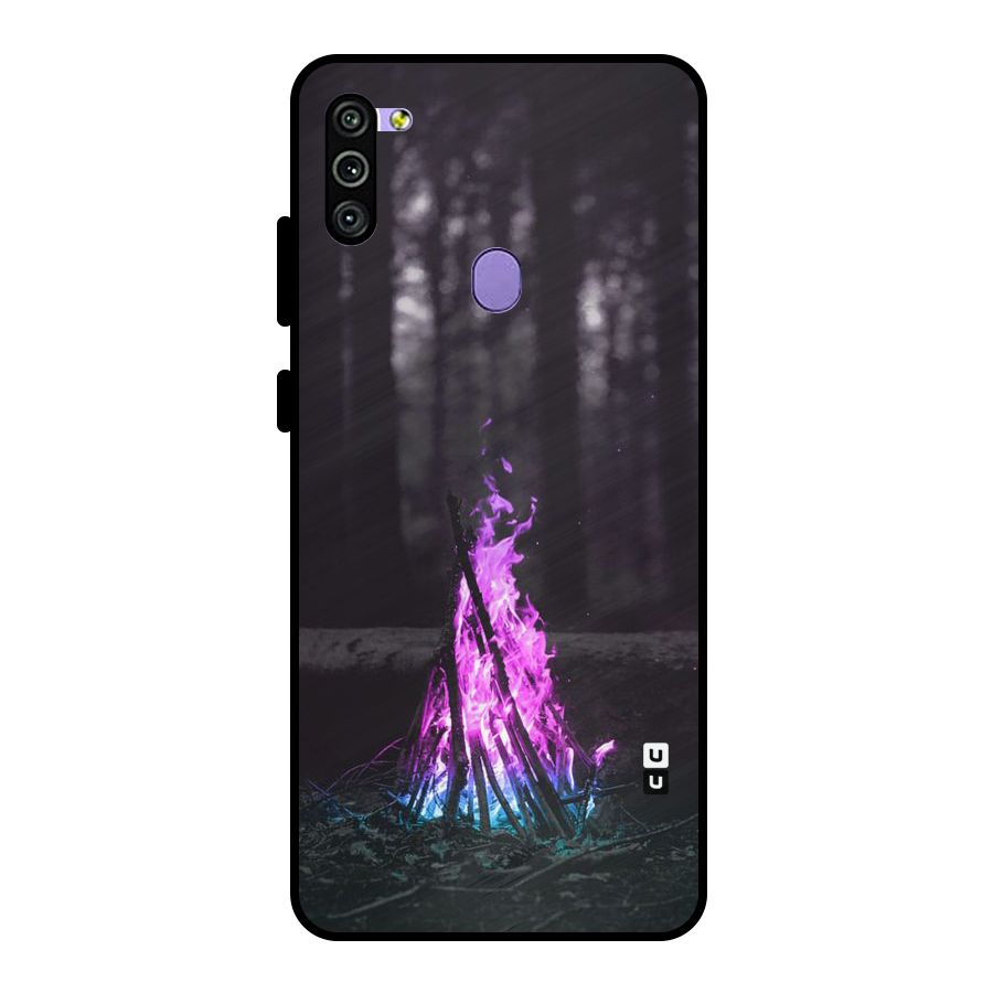 Wild Fire Metal Back Case for Galaxy M11