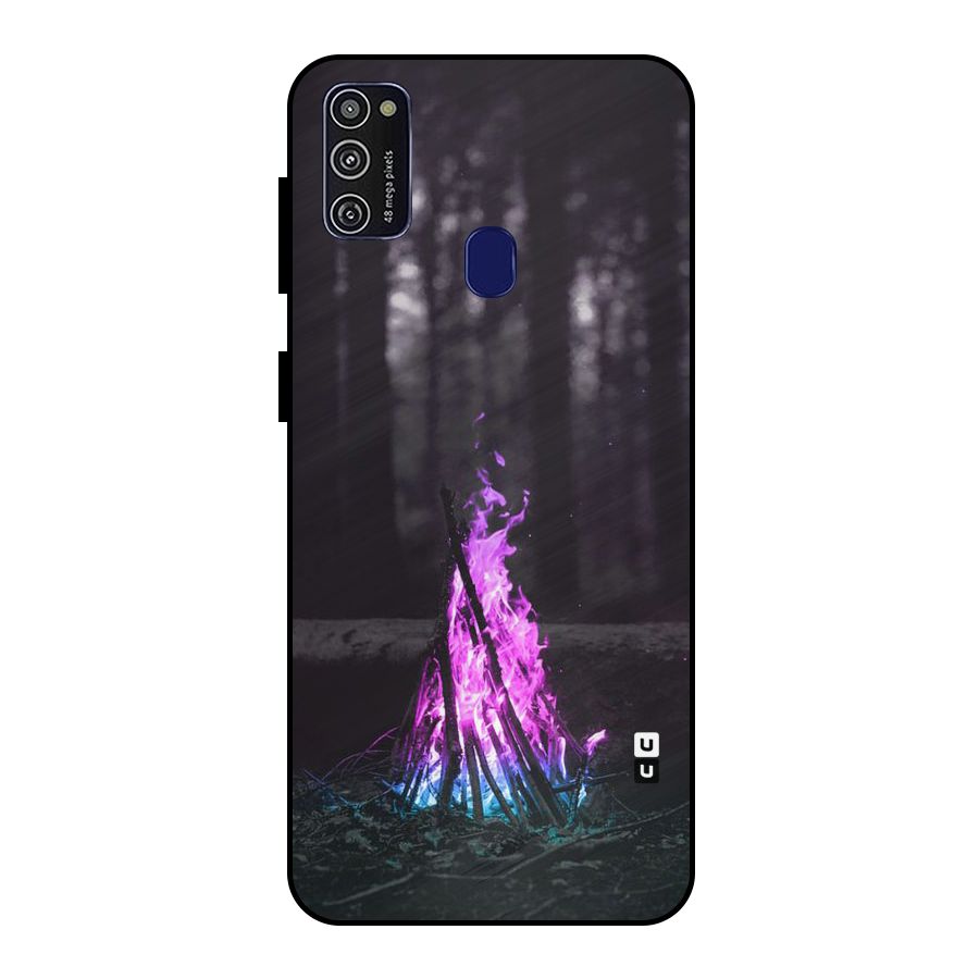 Wild Fire Metal Back Case for Galaxy M21