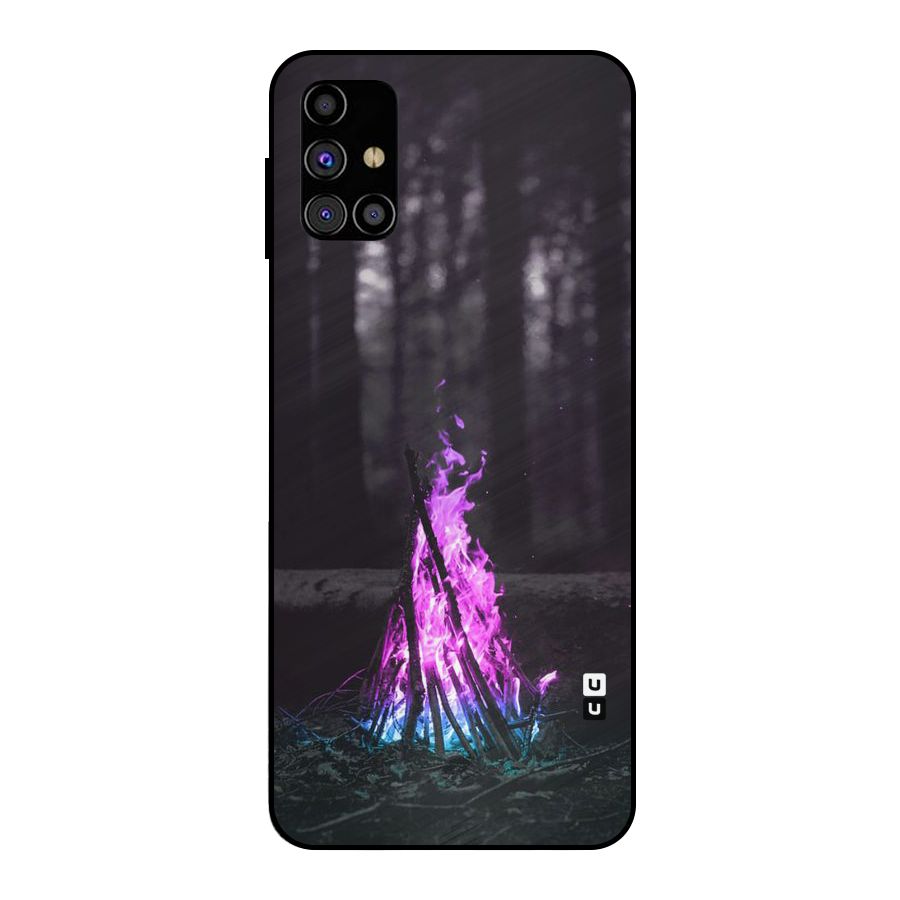 Wild Fire Metal Back Case for Galaxy M31s