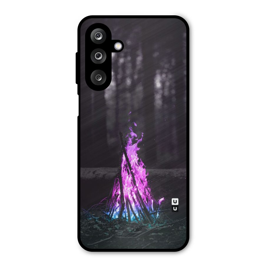 Wild Fire Metal Back Case for Galaxy M36