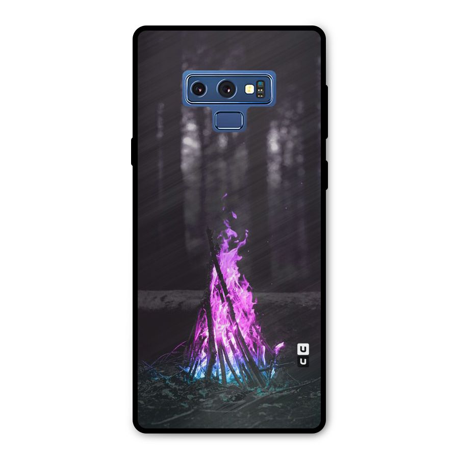 Wild Fire Metal Back Case for Galaxy Note 9