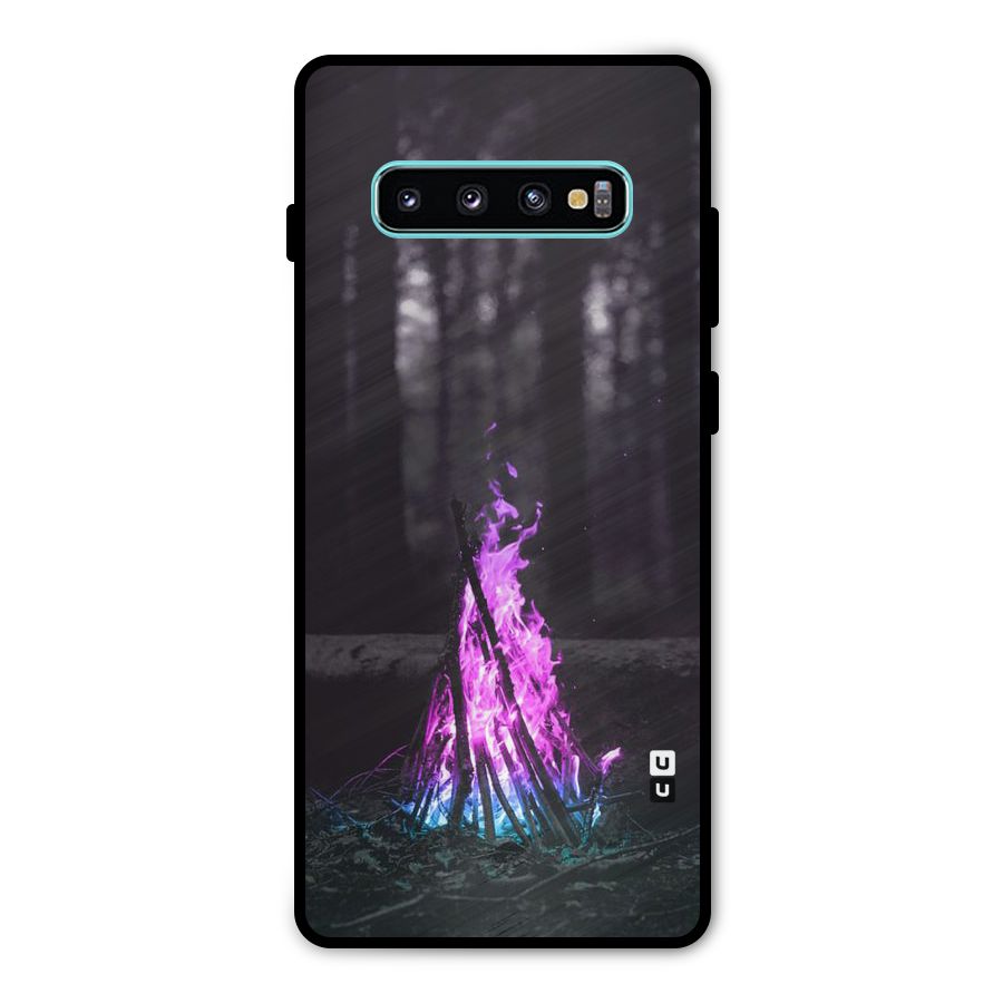 Wild Fire Metal Back Case for Galaxy S10 Plus