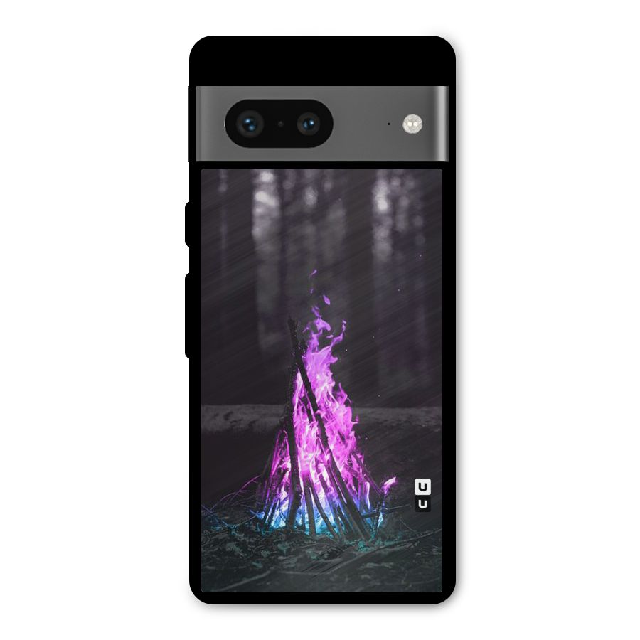 Wild Fire Metal Back Case for Google Pixel 7