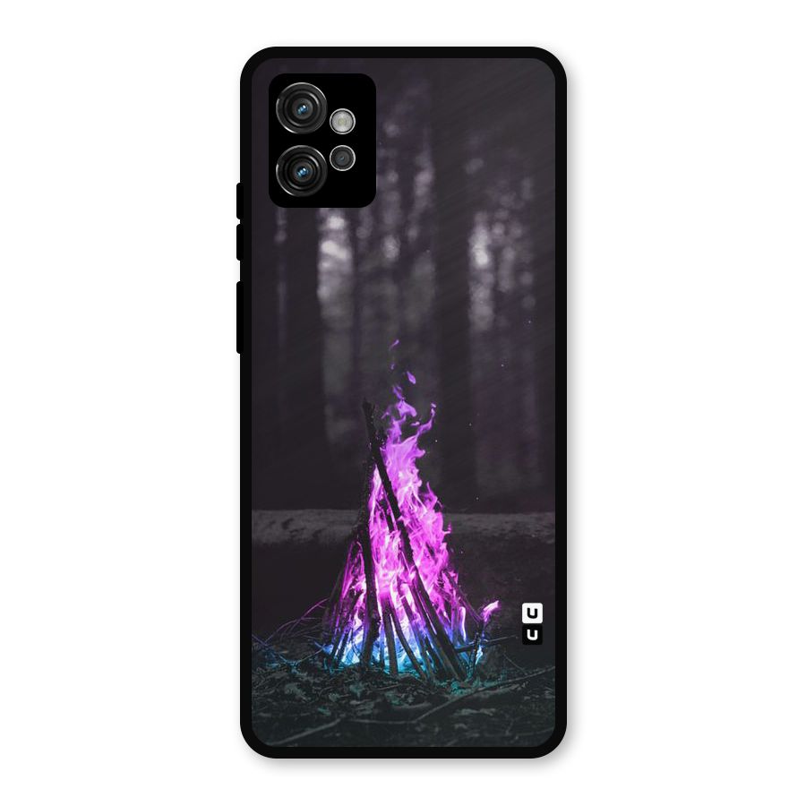 Wild Fire Metal Back Case for Moto G32