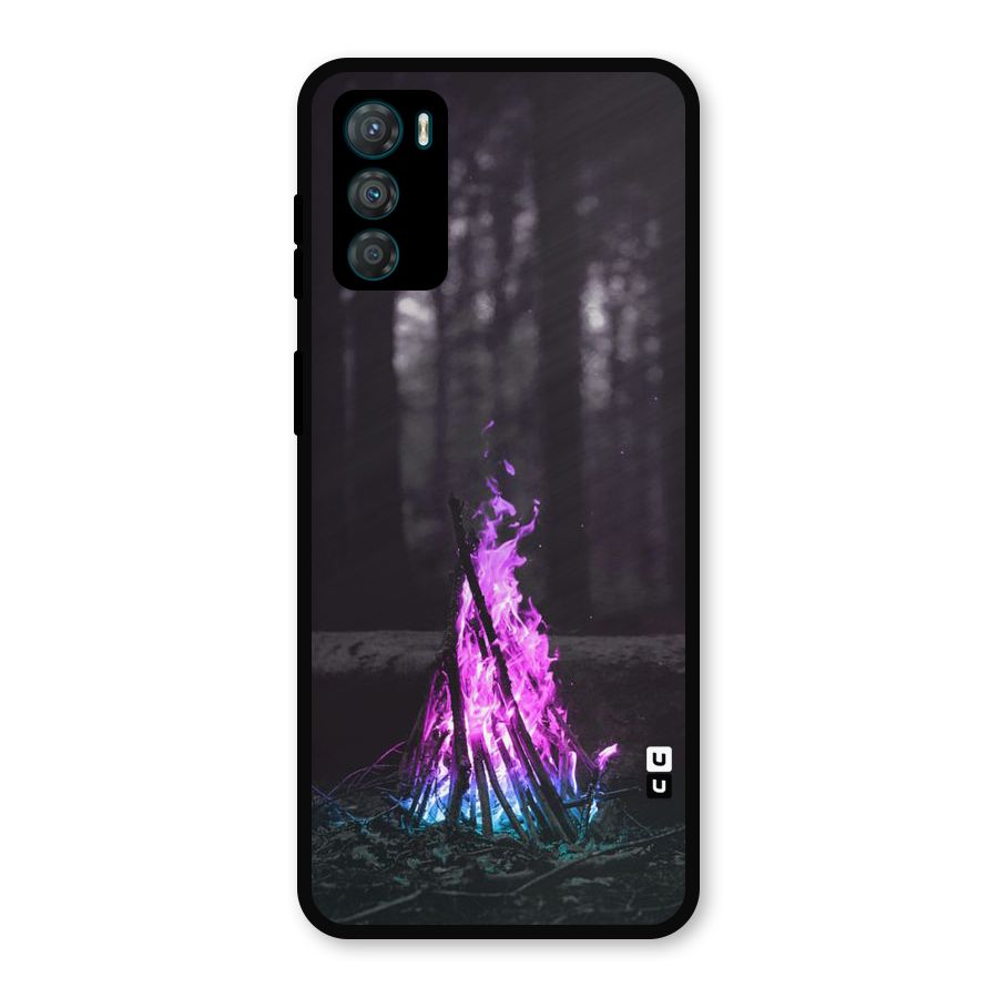 Wild Fire Metal Back Case for Moto G42