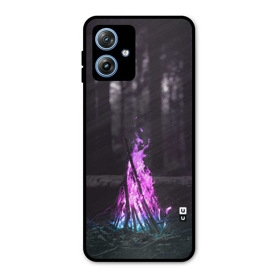Wild Fire Metal Back Case for Moto G54