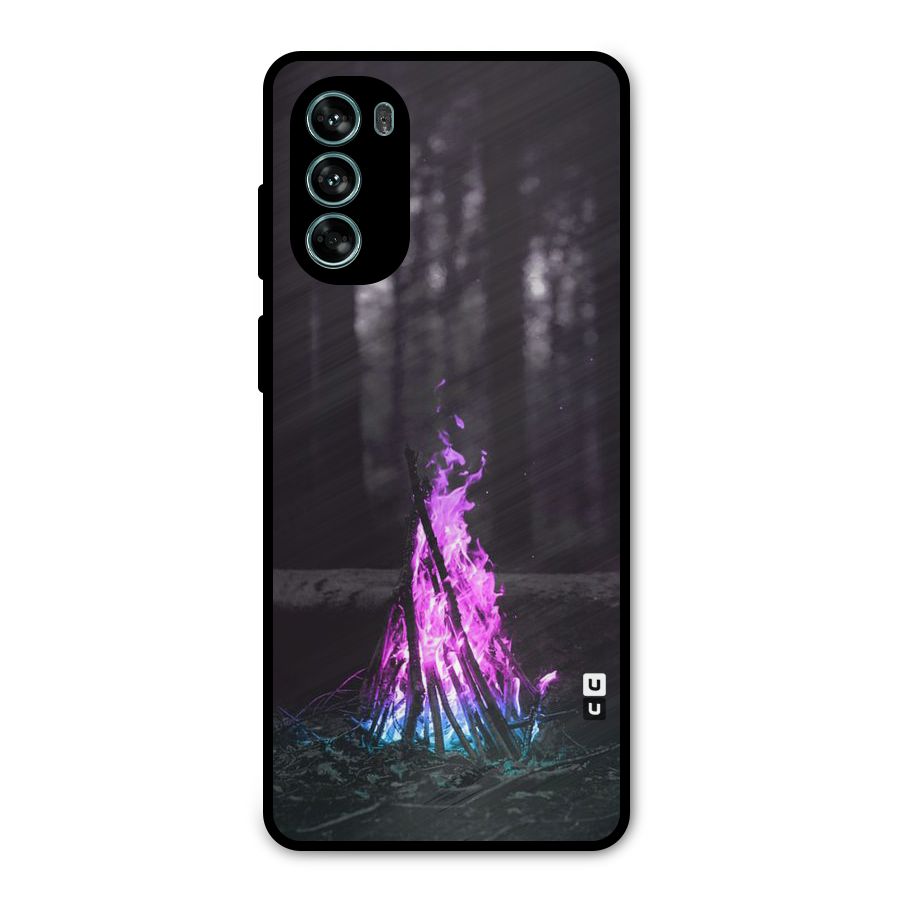 Wild Fire Metal Back Case for Moto G62