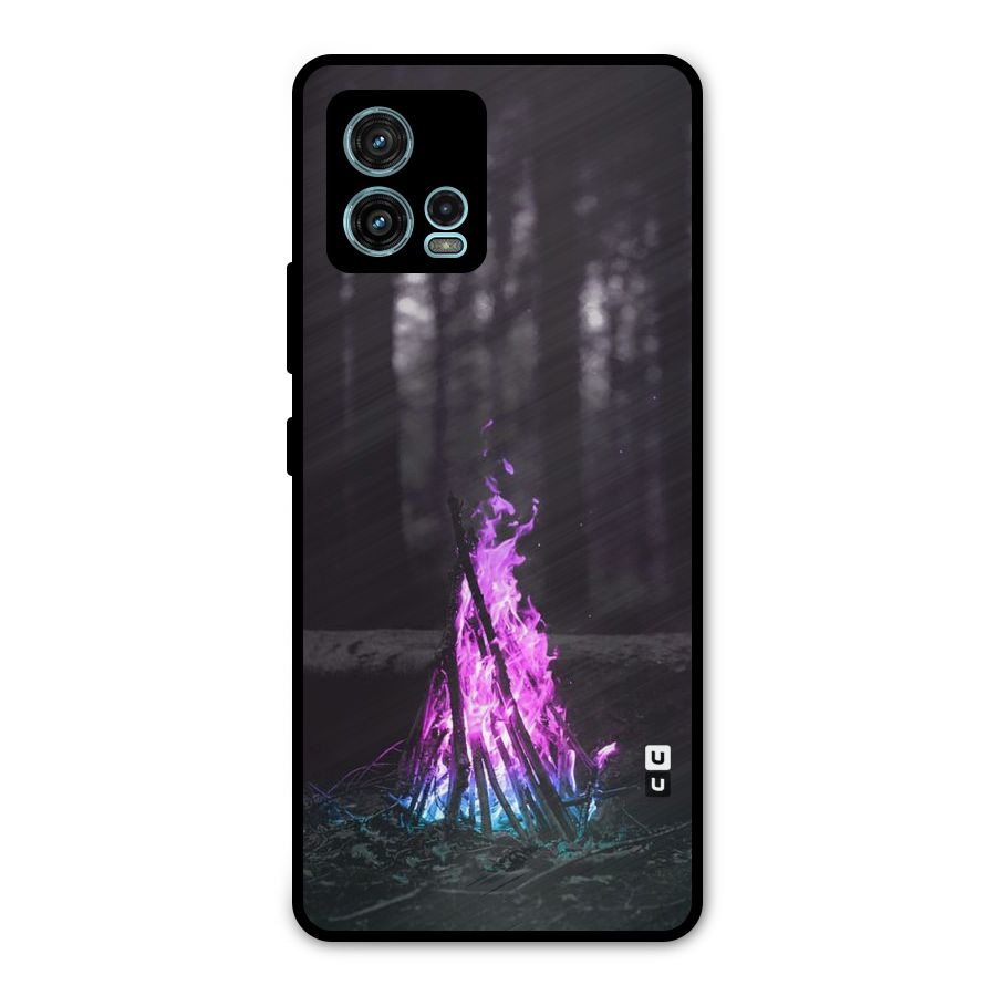 Wild Fire Metal Back Case for Moto G72