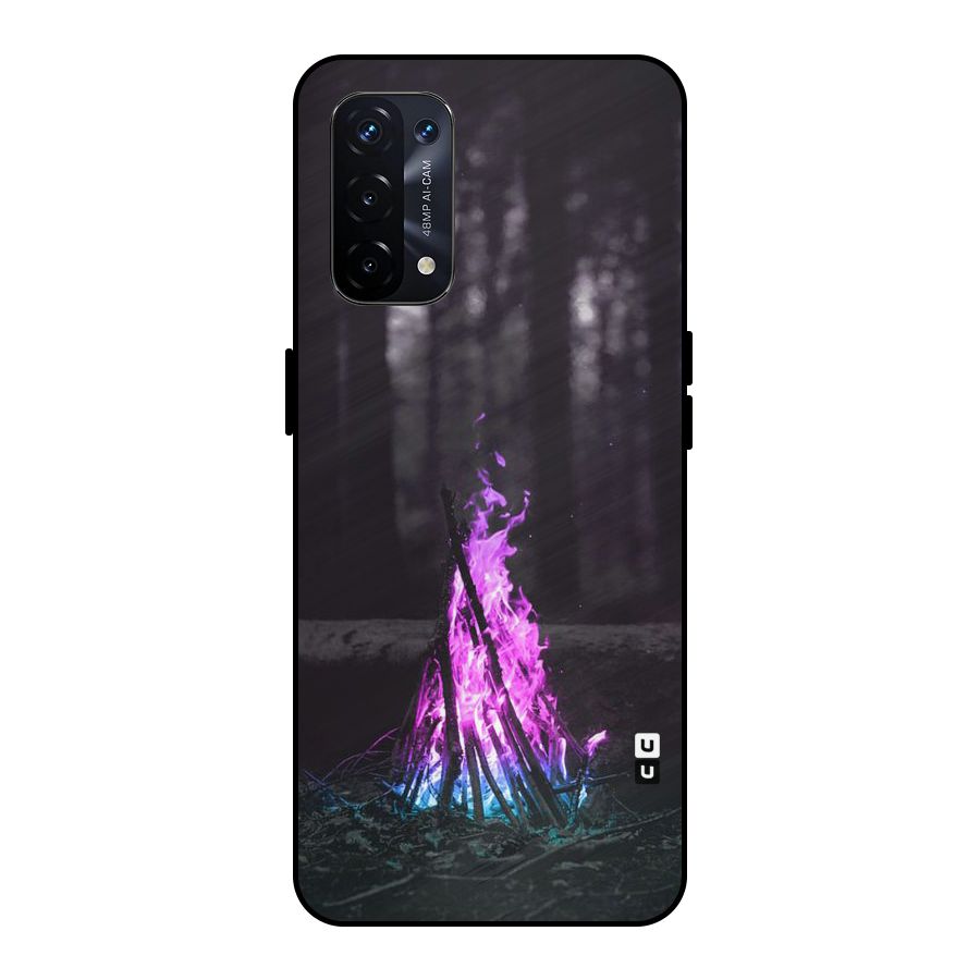 Wild Fire Metal Back Case for Oppo A74 5G