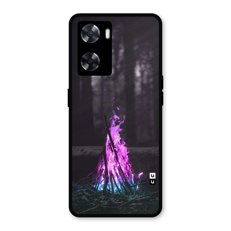 Wild Fire Metal Back Case for Oppo A77
