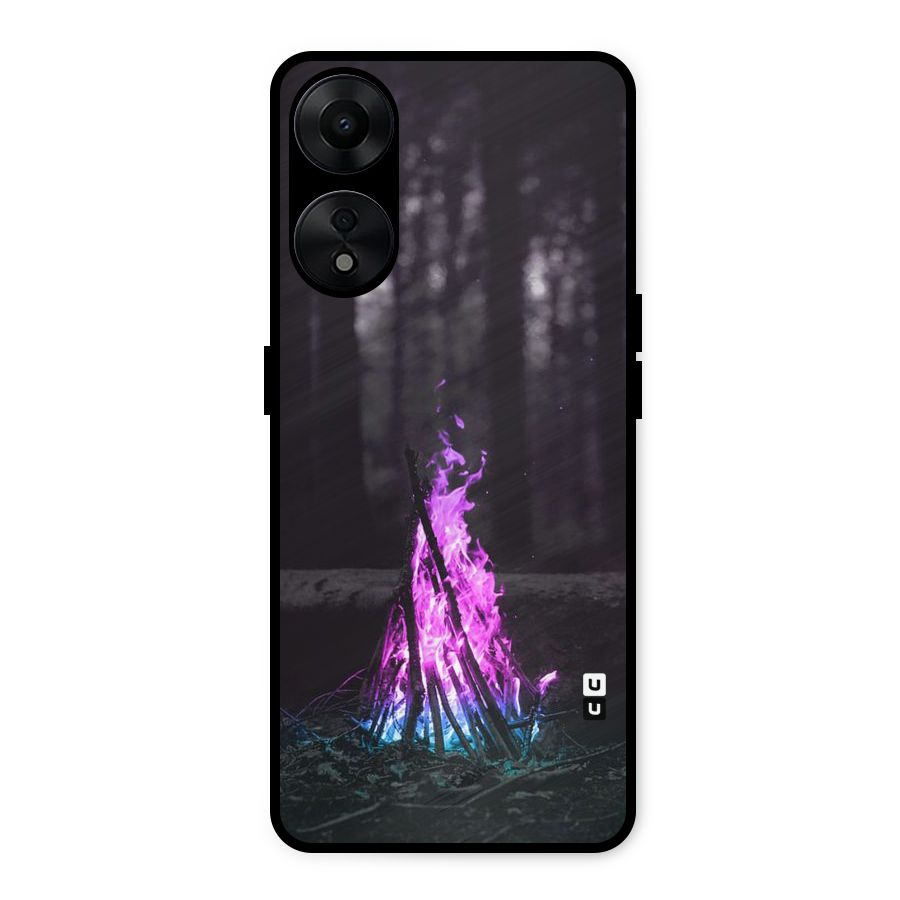 Wild Fire Metal Back Case for Oppo A78 5G