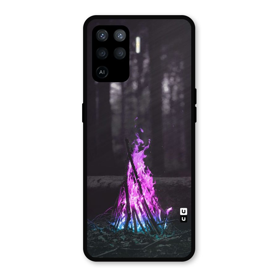 Wild Fire Metal Back Case for Oppo F19 Pro
