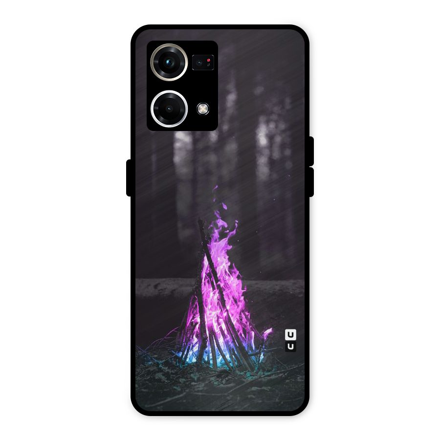 Wild Fire Metal Back Case for Oppo F21 Pro 4G