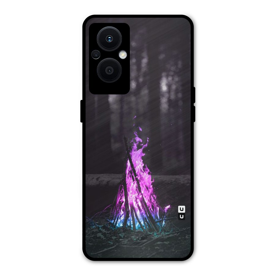 Wild Fire Metal Back Case for Oppo F21 Pro 5G