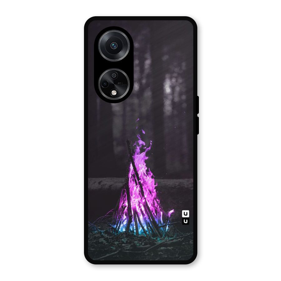 Wild Fire Metal Back Case for Oppo F23