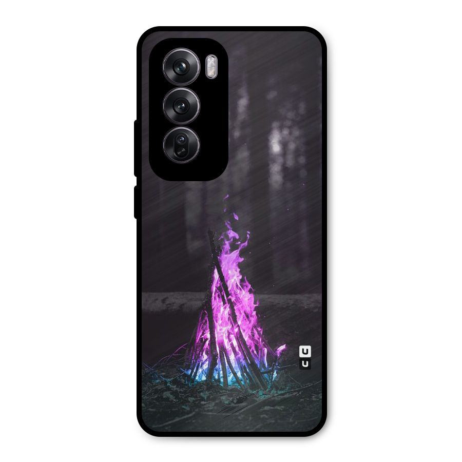 Wild Fire Metal Back Case for Oppo Reno12 Pro
