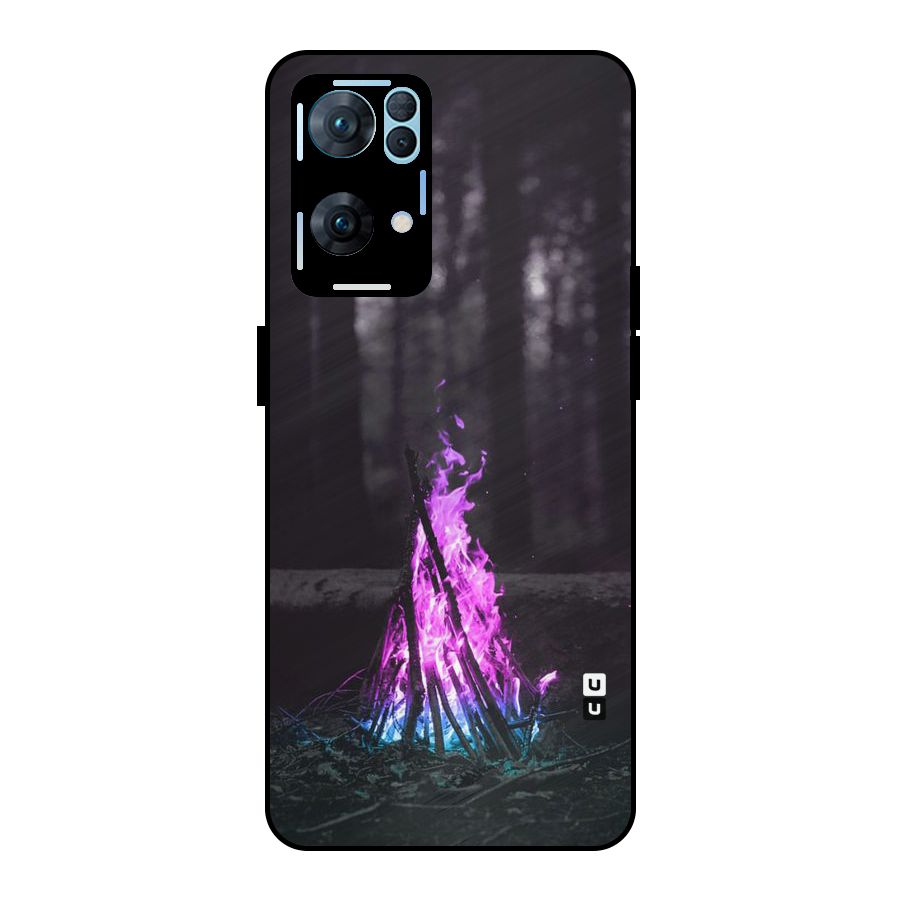Wild Fire Metal Back Case for Oppo Reno7 Pro 5G