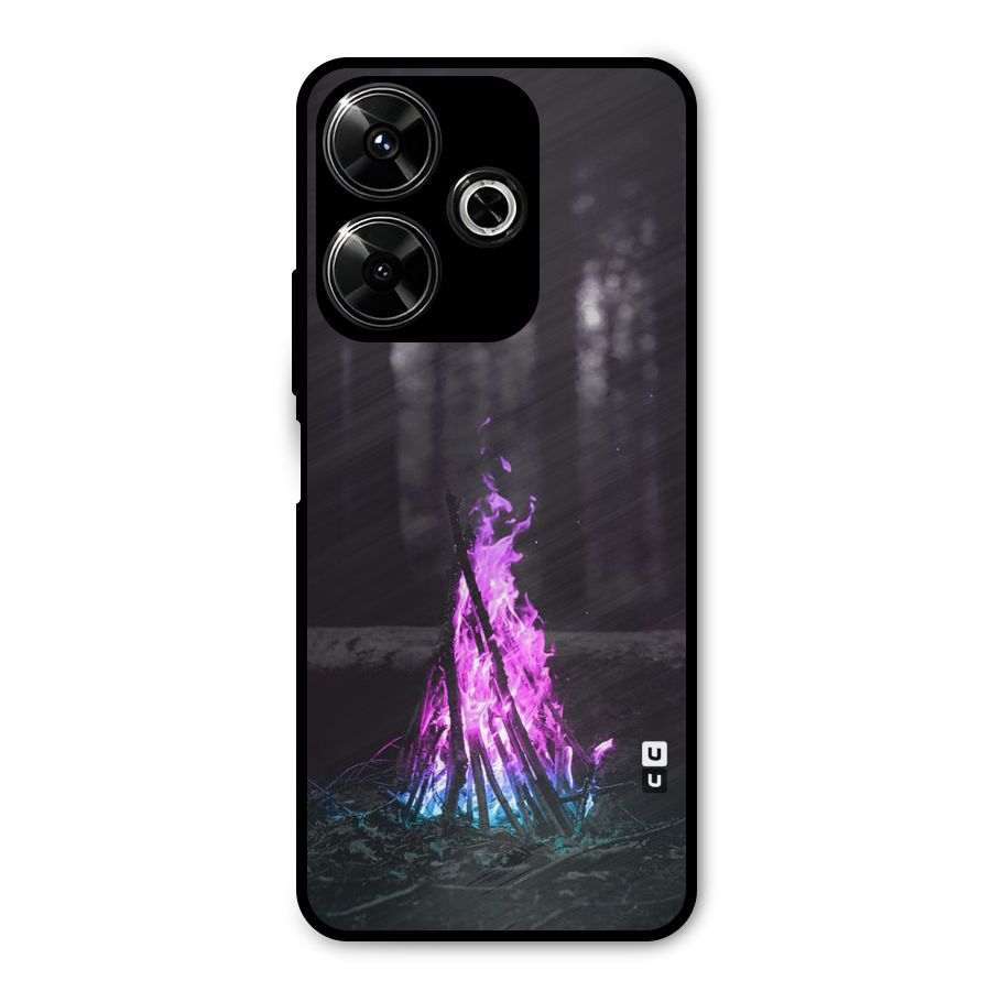 Wild Fire Metal Back Case for Poco M6 Plus