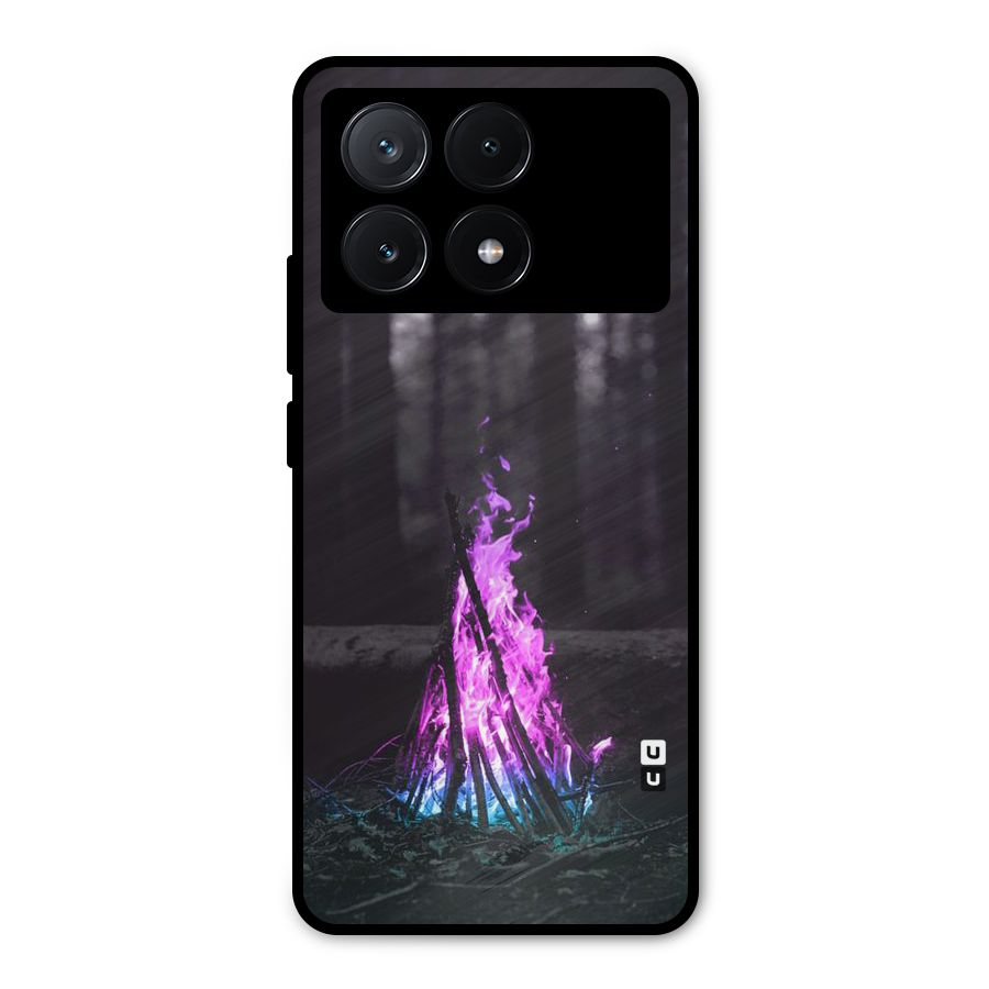 Wild Fire Metal Back Case for Poco X6 Pro