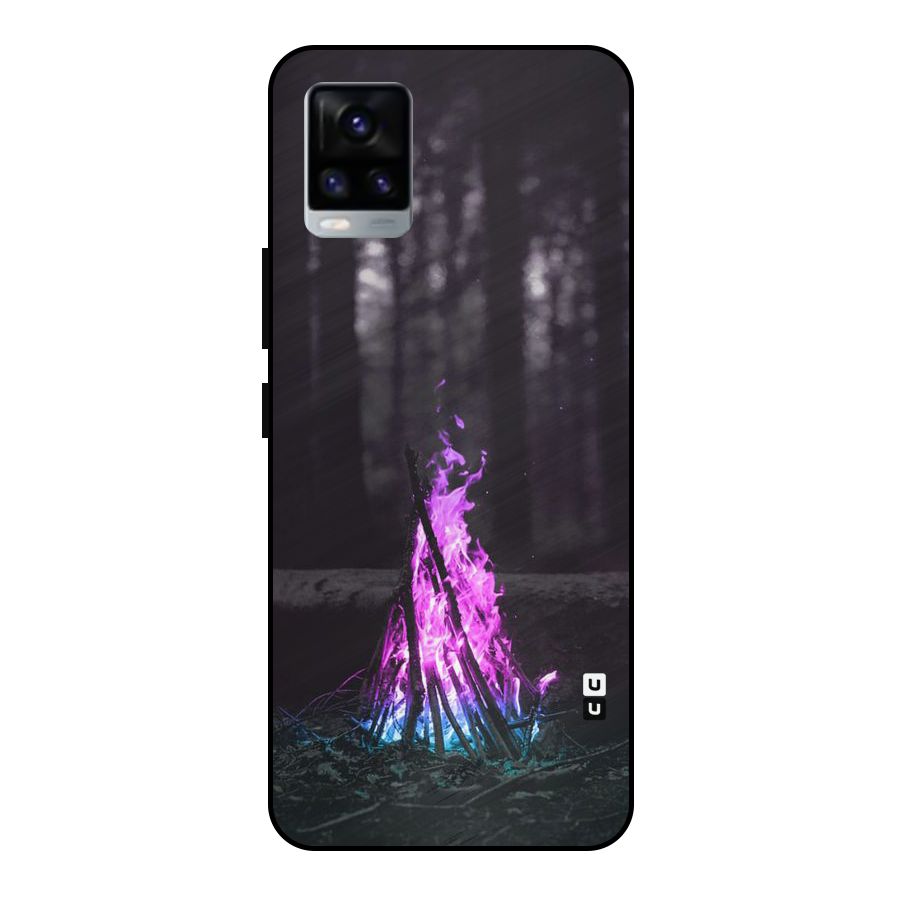 Wild Fire Metal Back Case for Vivo V20 2021
