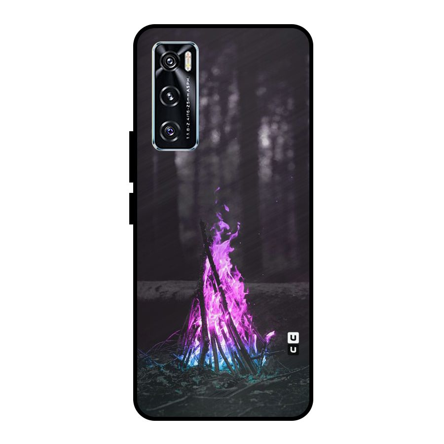 Wild Fire Metal Back Case for Vivo V20 SE