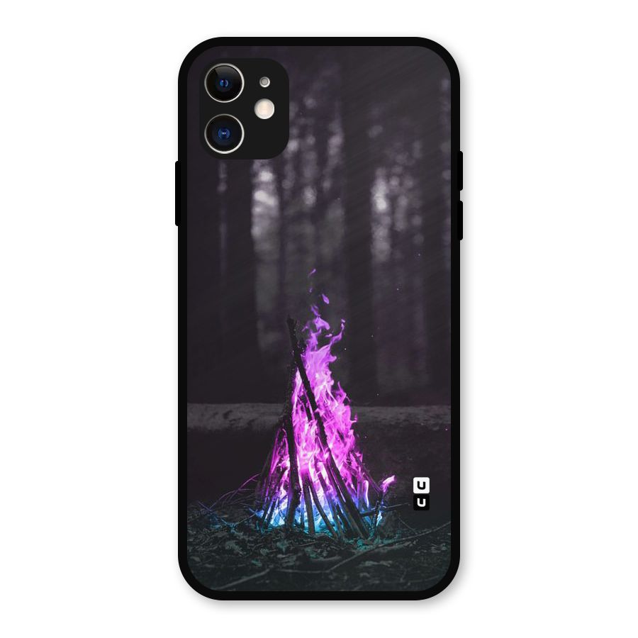 Wild Fire Metal Back Case for iPhone 11