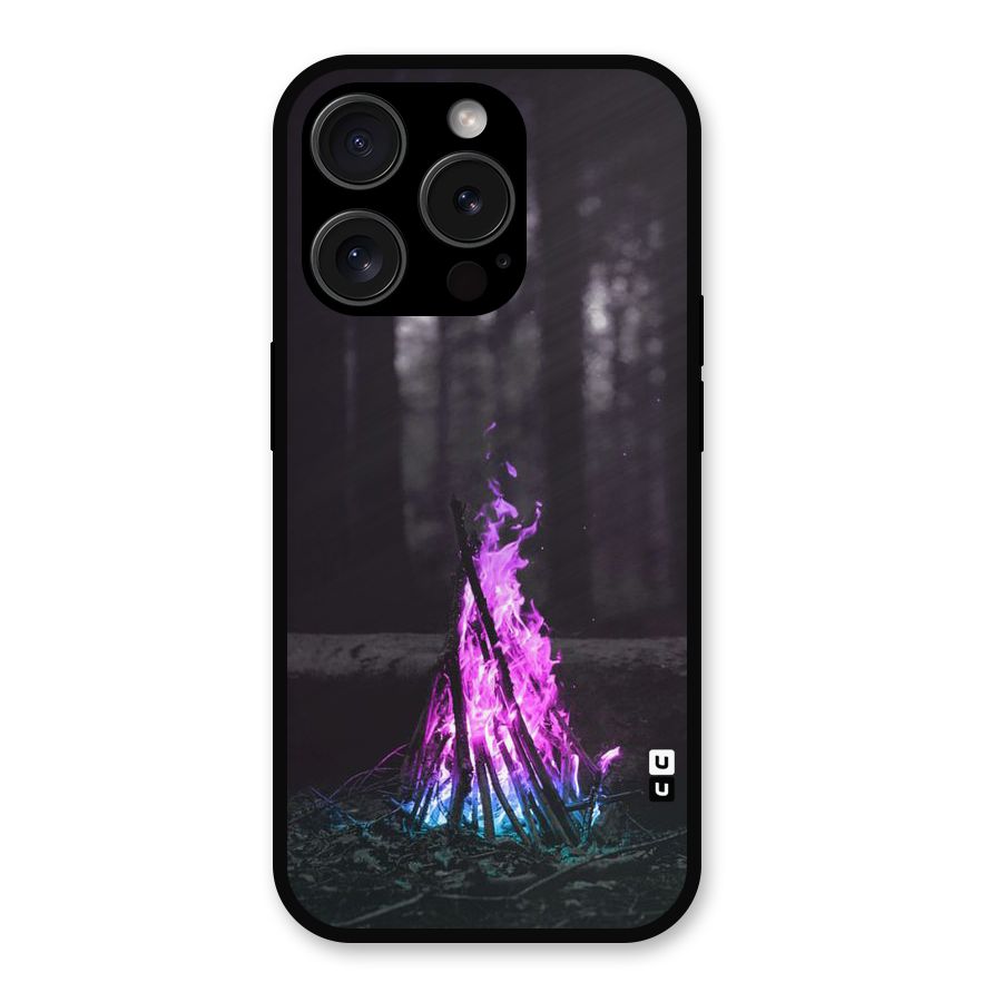 Wild Fire Metal Back Case for iPhone 15 Pro