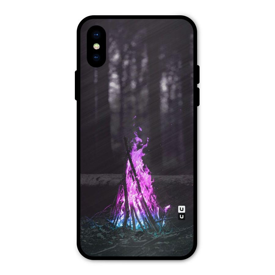 Wild Fire Metal Back Case for iPhone XS
