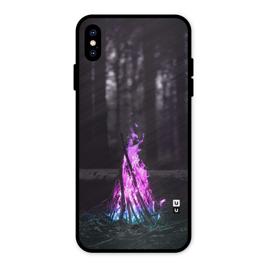 Wild Fire Metal Back Case for iPhone XS Max