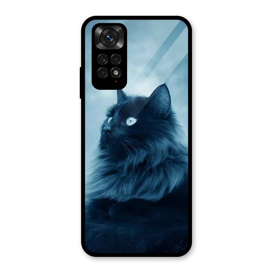Wild Forest Cat Glass Back Case for Redmi Note 11S