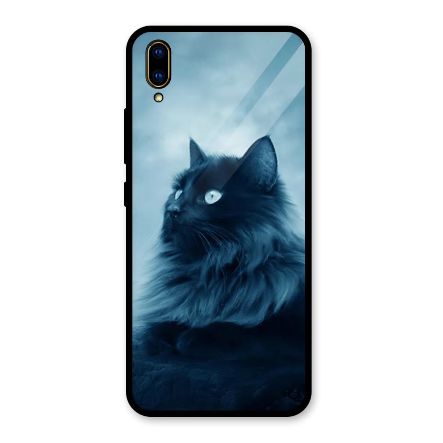 Wild Forest Cat Glass Back Case for Vivo V11 Pro