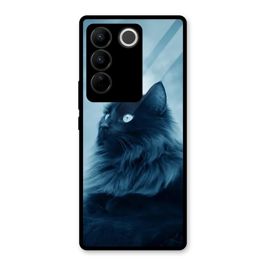 Wild Forest Cat Glass Back Case for Vivo V27