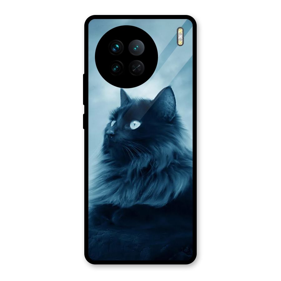 Wild Forest Cat Glass Back Case for Vivo X90