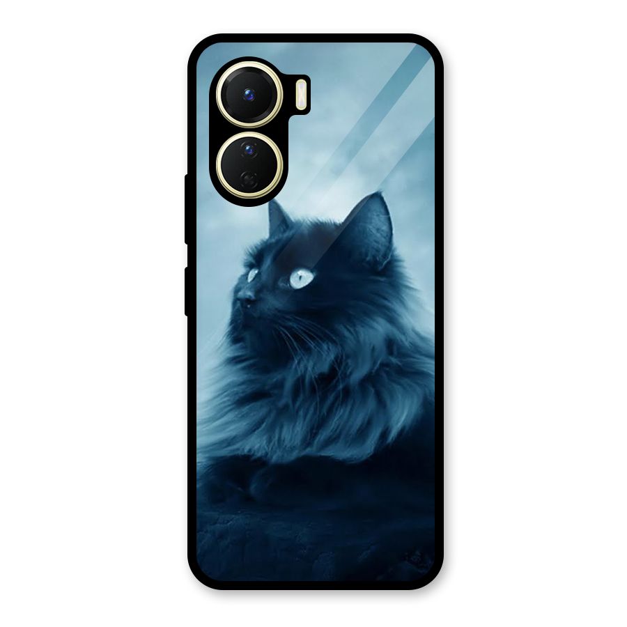 Wild Forest Cat Glass Back Case for Vivo Y16