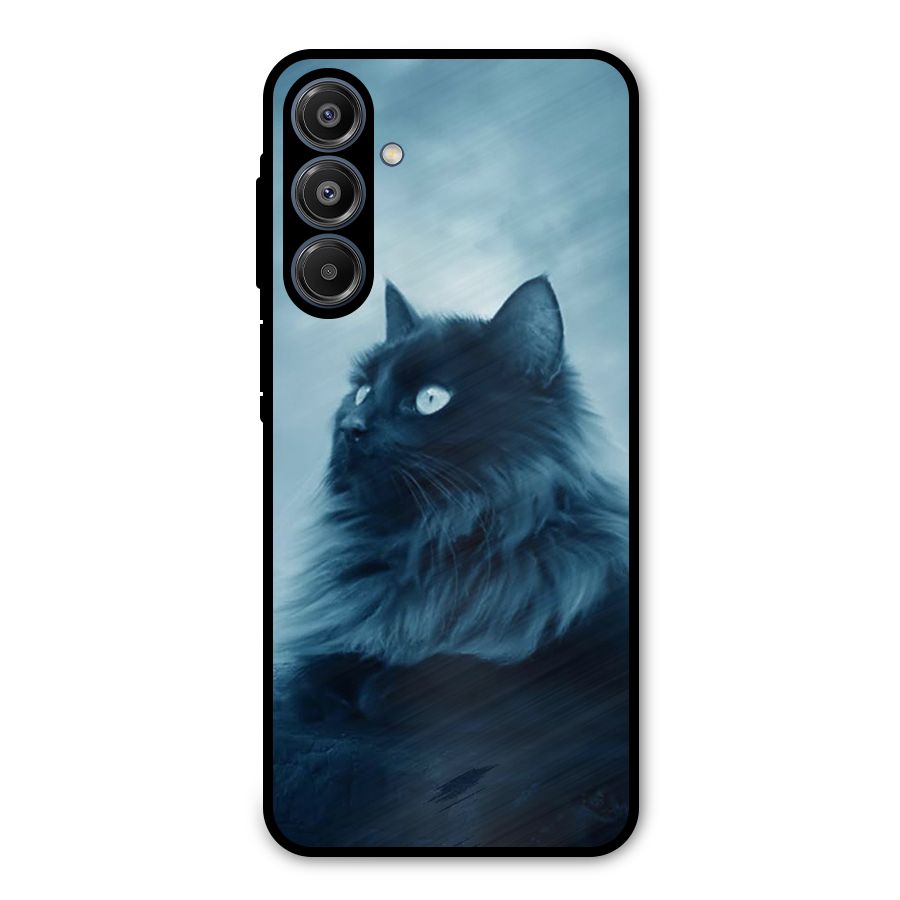Wild Forest Cat Metal Back Case for Galaxy A16 5G