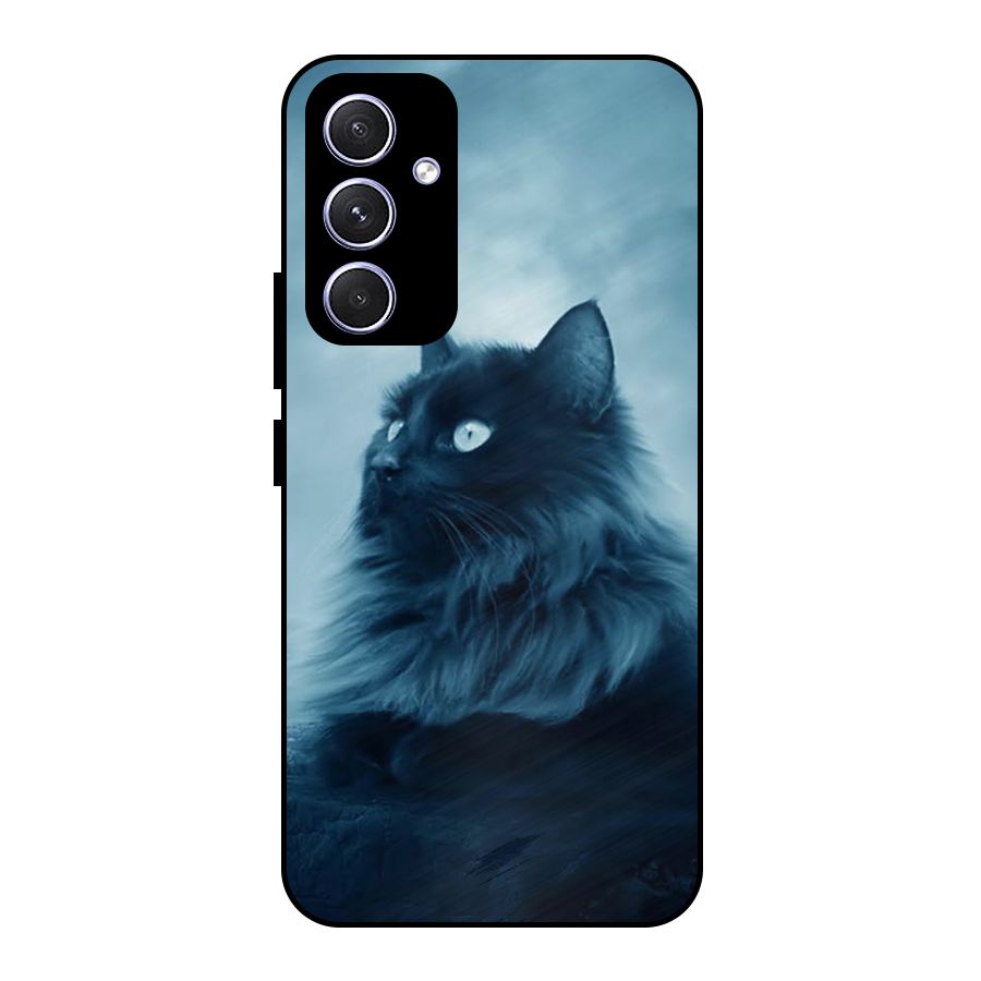Wild Forest Cat Metal Back Case for Galaxy A54