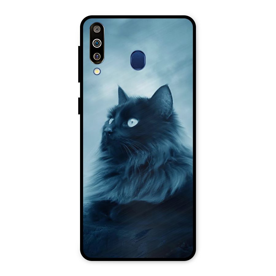 Wild Forest Cat Metal Back Case for Galaxy M30