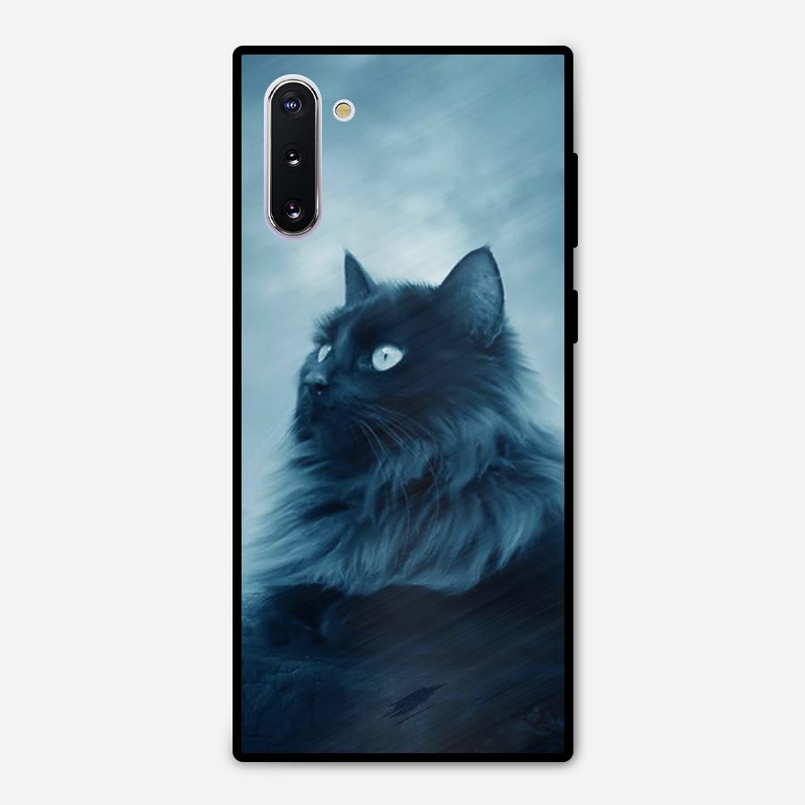 Wild Forest Cat Metal Back Case for Galaxy Note 10
