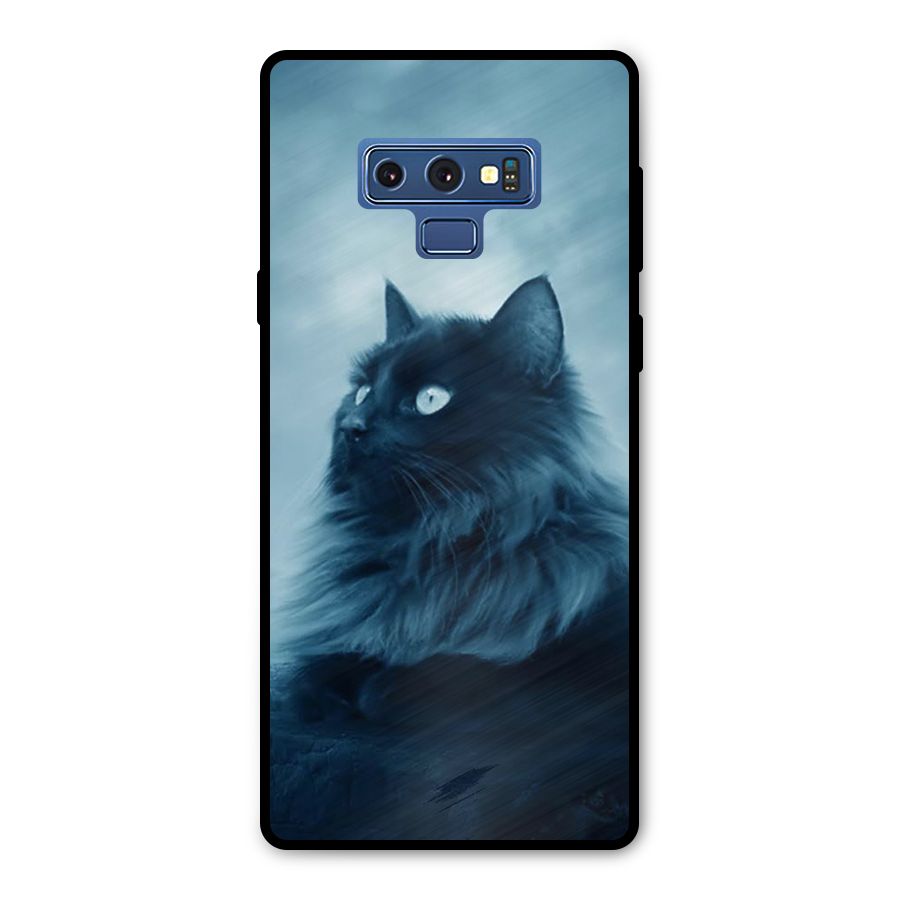 Wild Forest Cat Metal Back Case for Galaxy Note 9