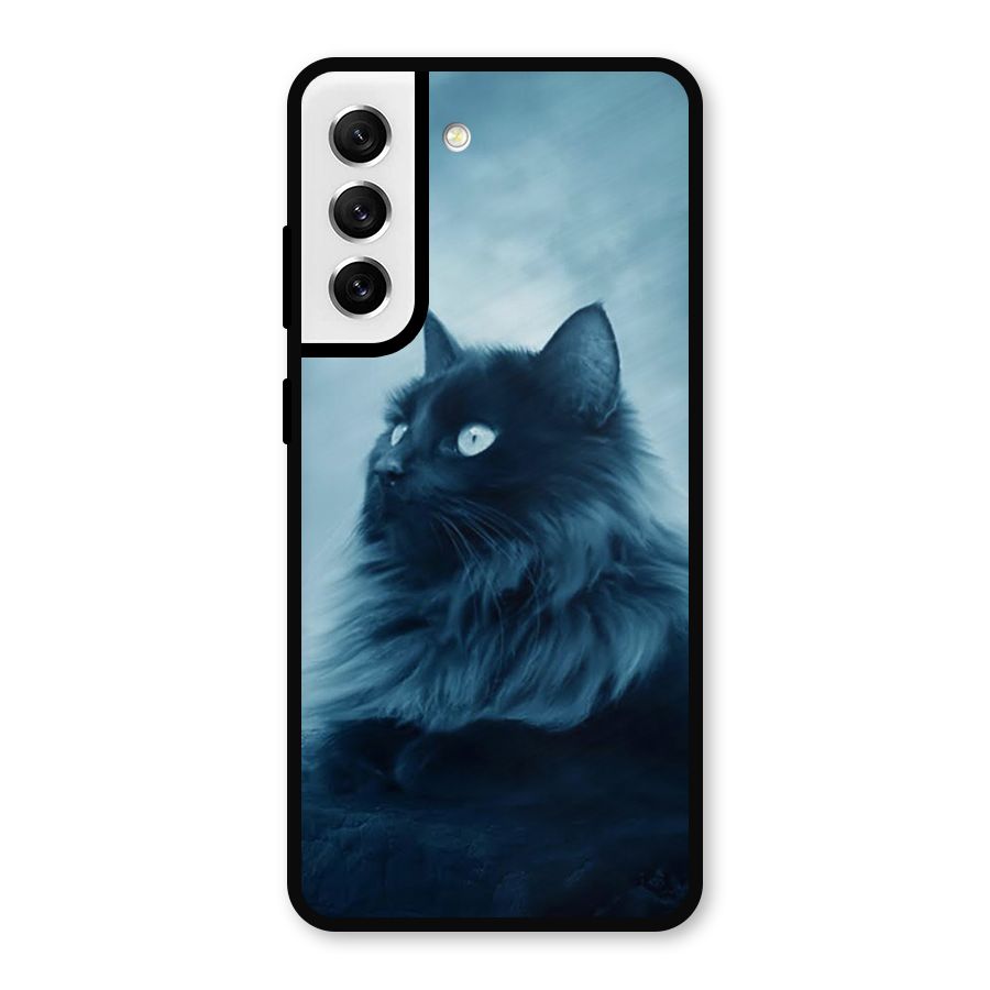 Wild Forest Cat Metal Back Case for Galaxy S21 FE 5G