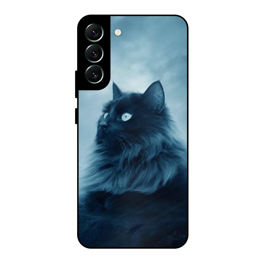 Wild Forest Cat Metal Back Case for Galaxy S22 Plus 5G
